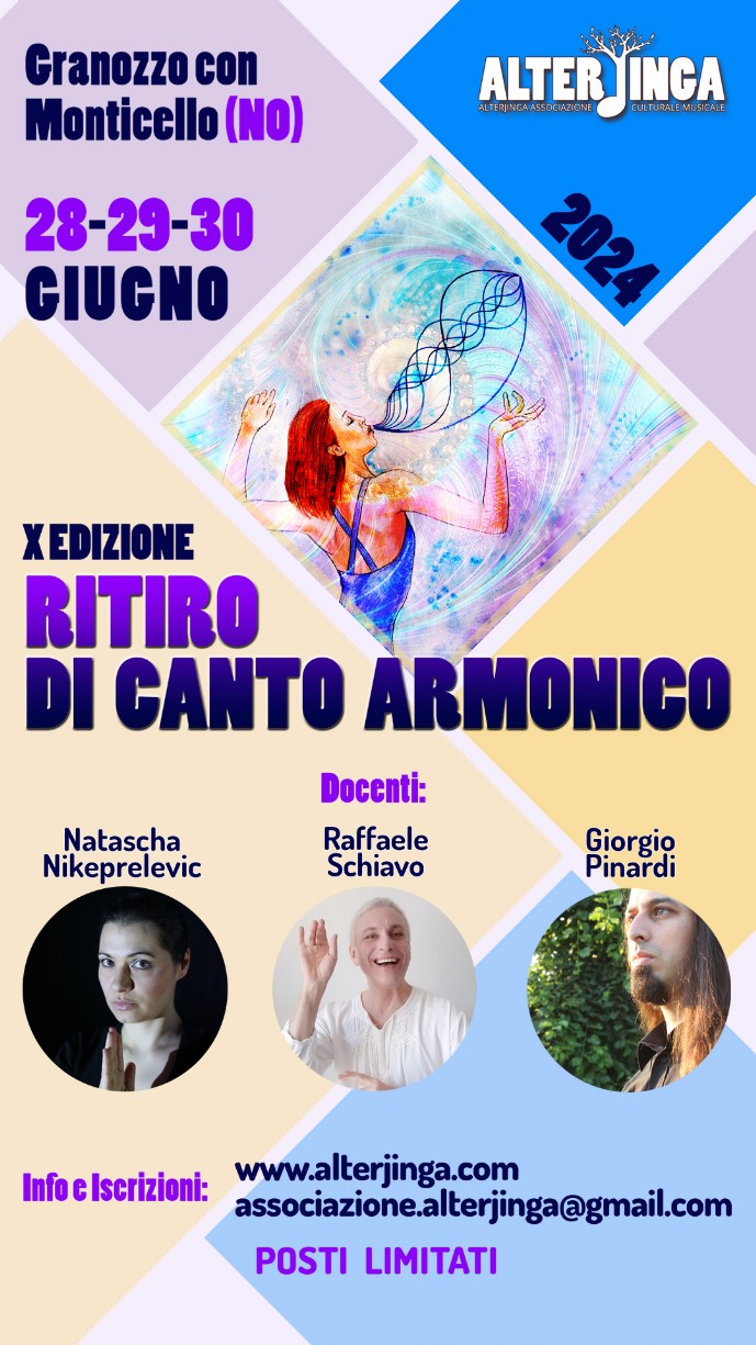 Ritiro Nazionale di Canto Armonico 2024 con Raffaele Schiavo, Natasha Nikeprelevic, Giorgio Pinardi